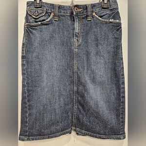 Lucky Brand Blue Denim Skirt